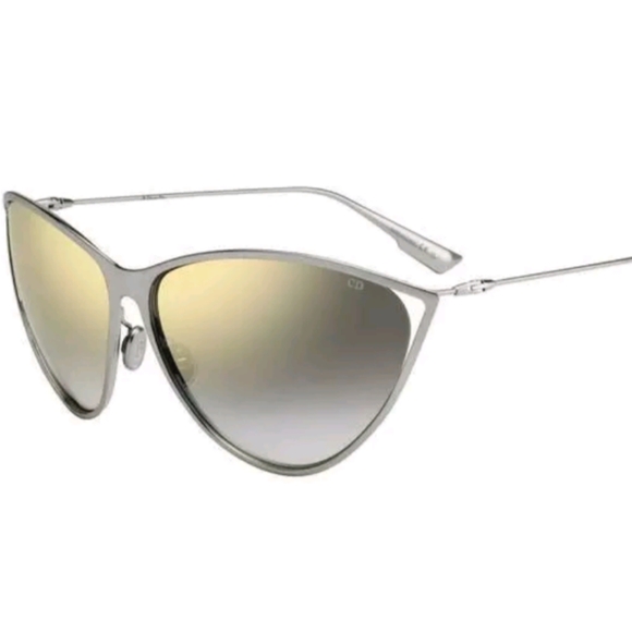 Christian Dior Motard Palladium SunGlasses Silver Oversized Safilo Case Clothb